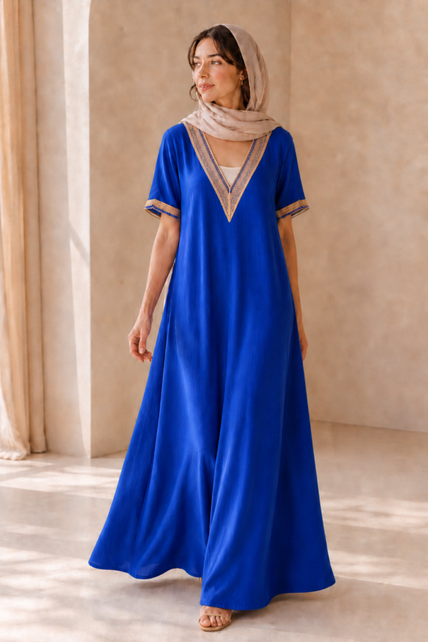 v neck tunic dress