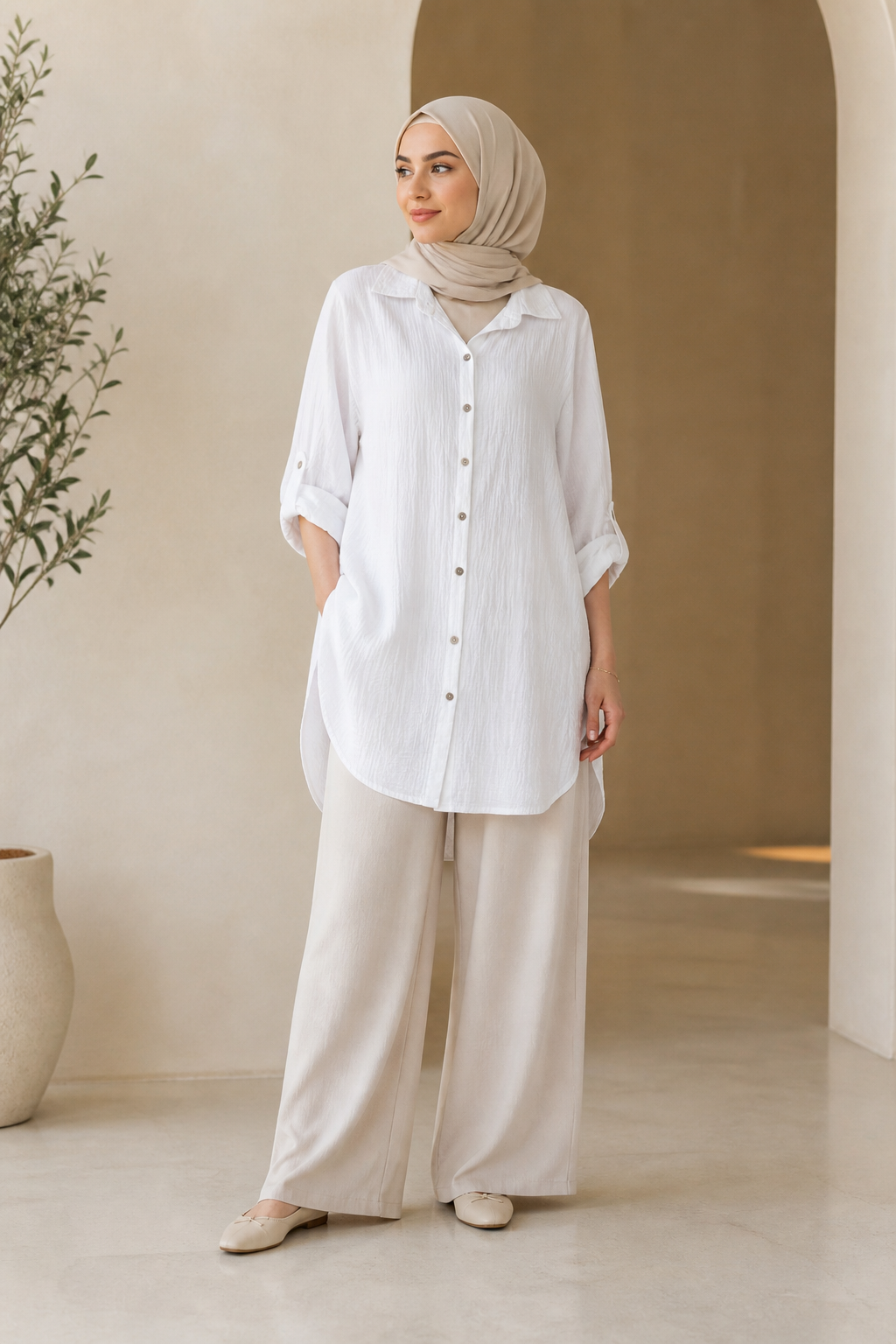 oversized cotton cheesecloth shirt