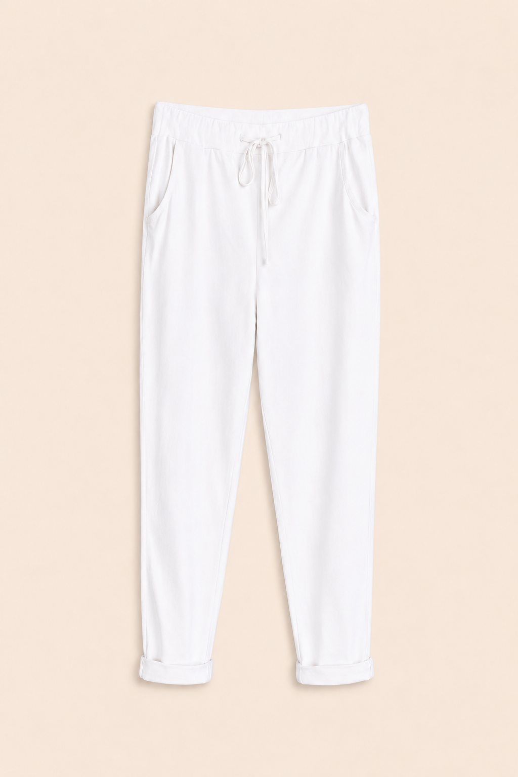 cotton stretch drawstring trousers cotton stretch drawstring trousers