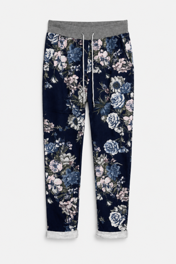 floral drawstring trousers
