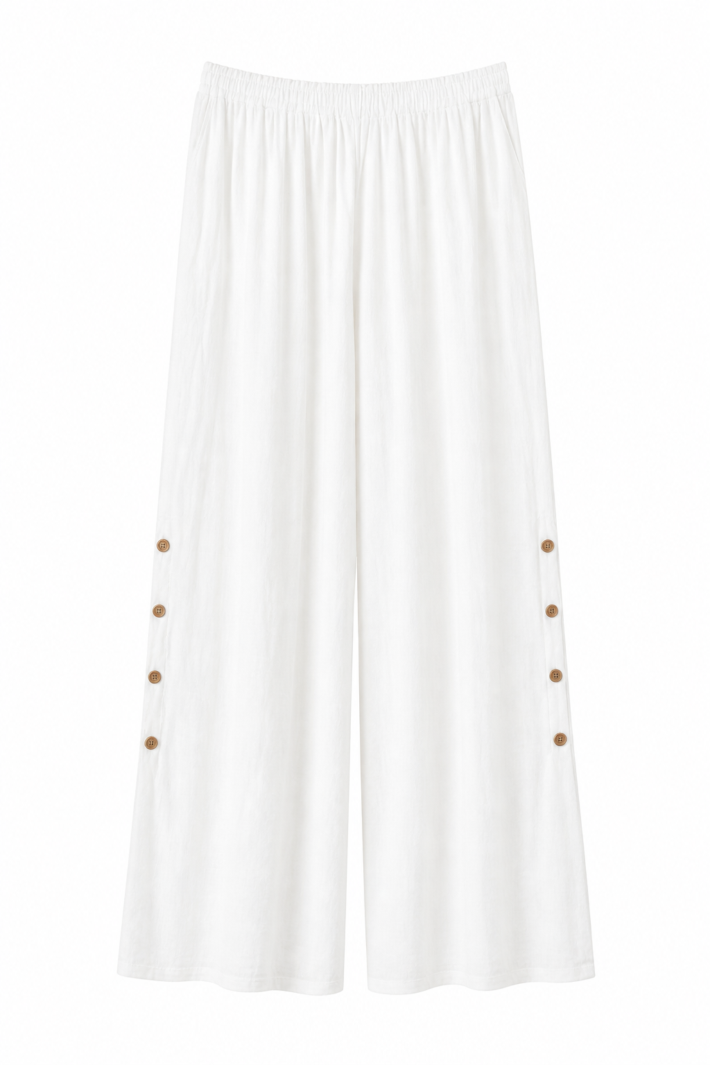 wide leg linen blend trousers wide leg linen blend trousers